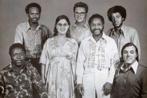 Herold Herndon with his musical group the Impacts.