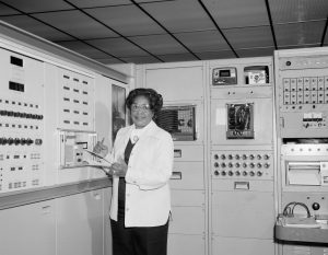 Mary Winston Jackson in her NASA lab